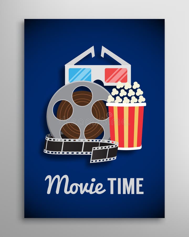 Cinema Flyer, Movie Trailer Advertisement Stock Vector ...