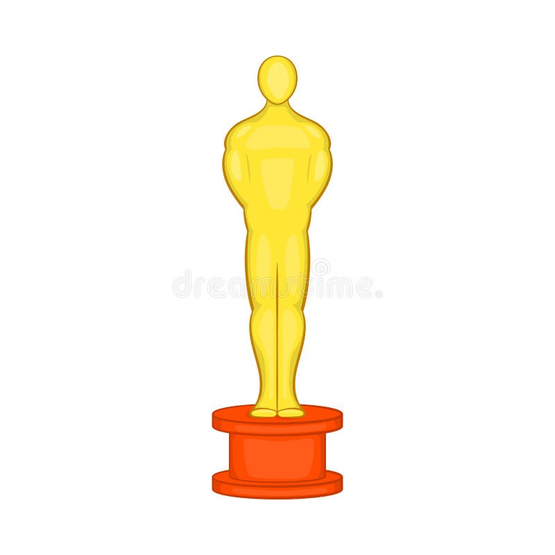 Cinema gold award icon, cartoon style vector illustration Cinema gold award icon, cartoon style vector illustration