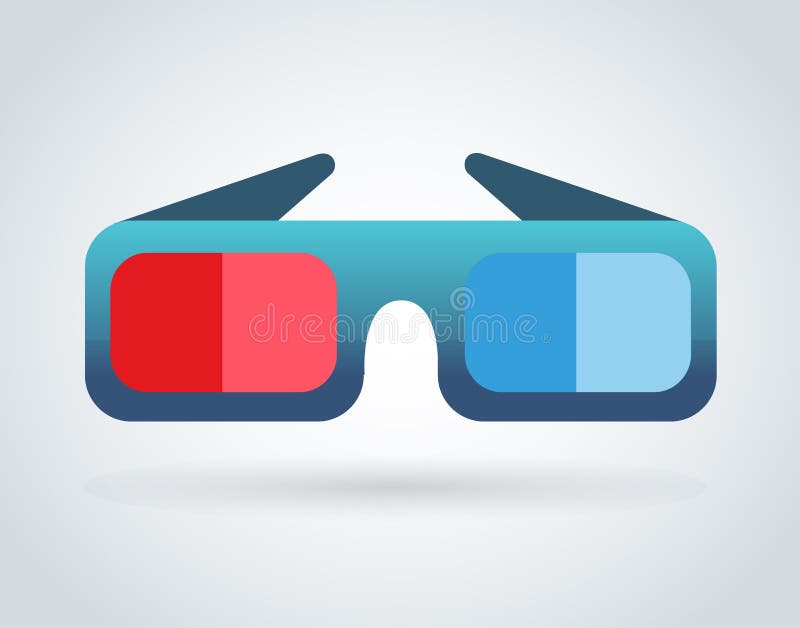Cinema movie glasses on white background vector illustration Cinema movie glasses on white background vector illustration