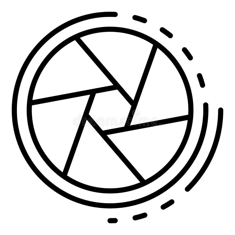 Cinema shutter icon, outline style royalty free illustration Cinema shutter icon, outline style royalty free illustration