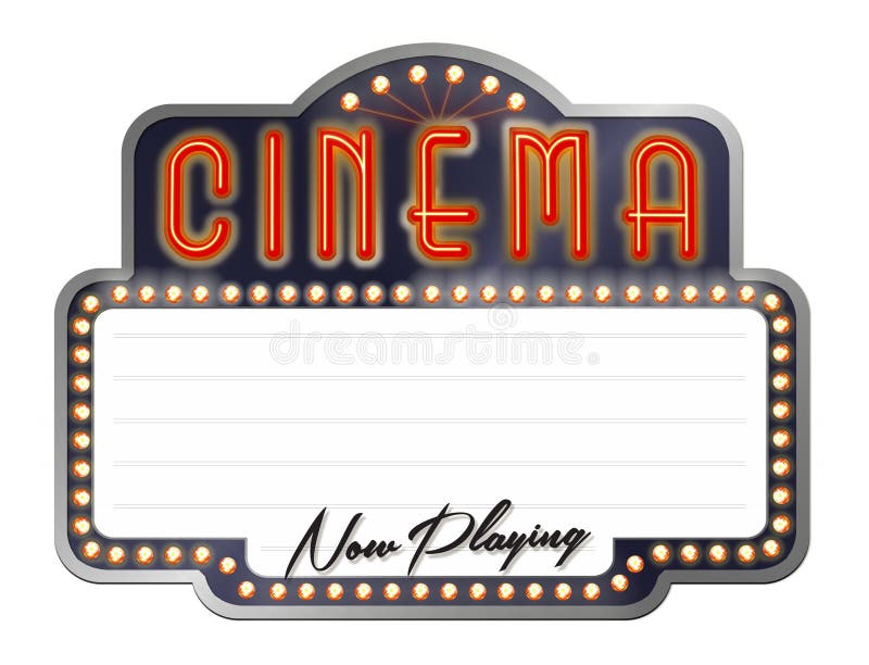 now showing marquee sign