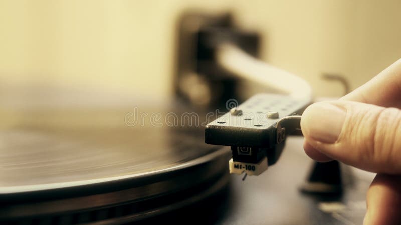 Cinemagraph Loop Vintage Vinyl Turntable Record Player Needle Close Up Stock Photo Image Of Record Disk