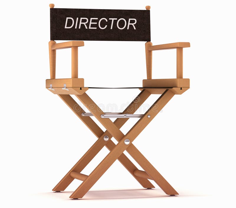 Cinematografia: i Direttori presiedono su bianco illustrazione vettoriale Cinematografia: i Direttori presiedono su bianco illustrazione vettoriale