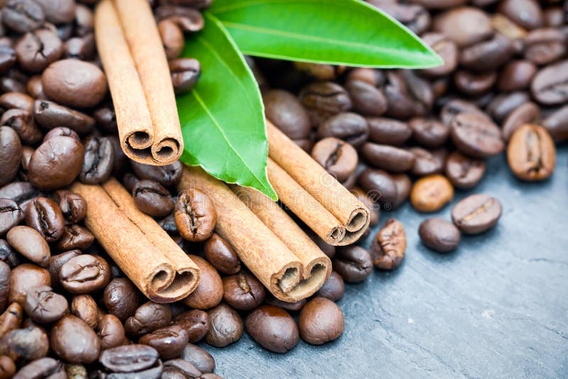 Cinnamon And Coffee stock image. Image of dark, cinnamon 16579003
