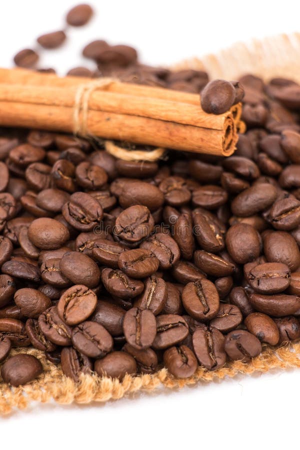 Cinnamon and coffee stock photo. Image of closeup, mocha 53993172