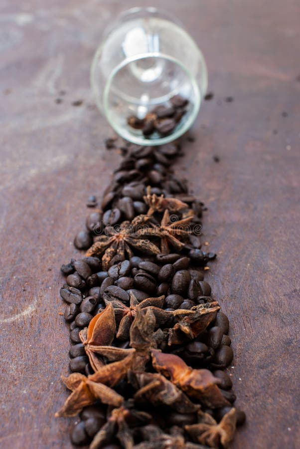 Cinnamon and coffee beans stock photo. Image of cinnamon 36119312