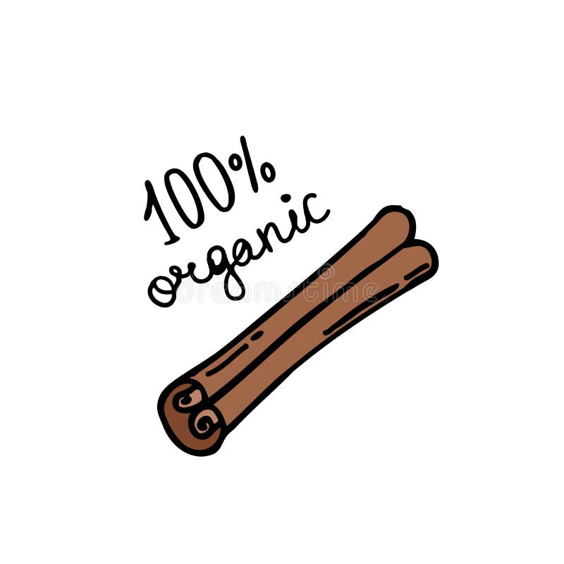 Cinnamon doodle icon, vector illustration vector illustration