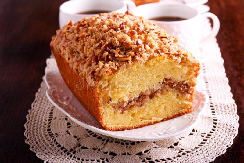 Cinnamon and Nut Coffee Cake, Stock Image Image of dessert, pecan 92798543