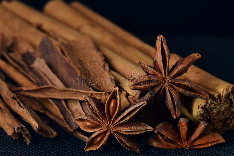 Cinnamon & Star Anise stock image. Image of baking 188858655
