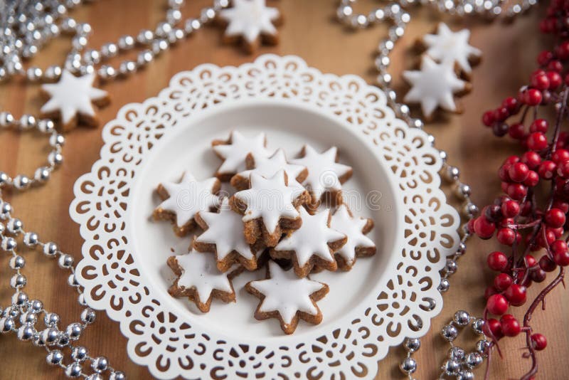 Cinnamon Star Cookies stock photo. Image of baked, crust 60662202