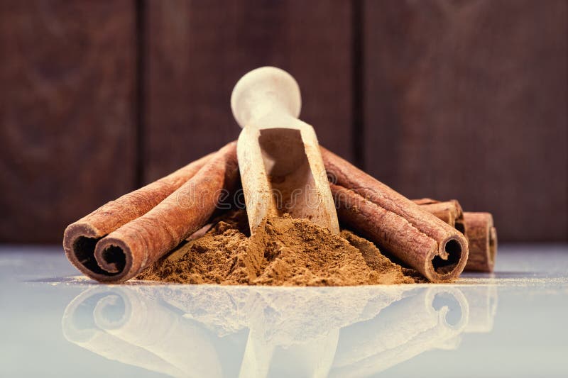 Cinnamon Sticks And Cinnamon Powder Stock Photo Image of flavor