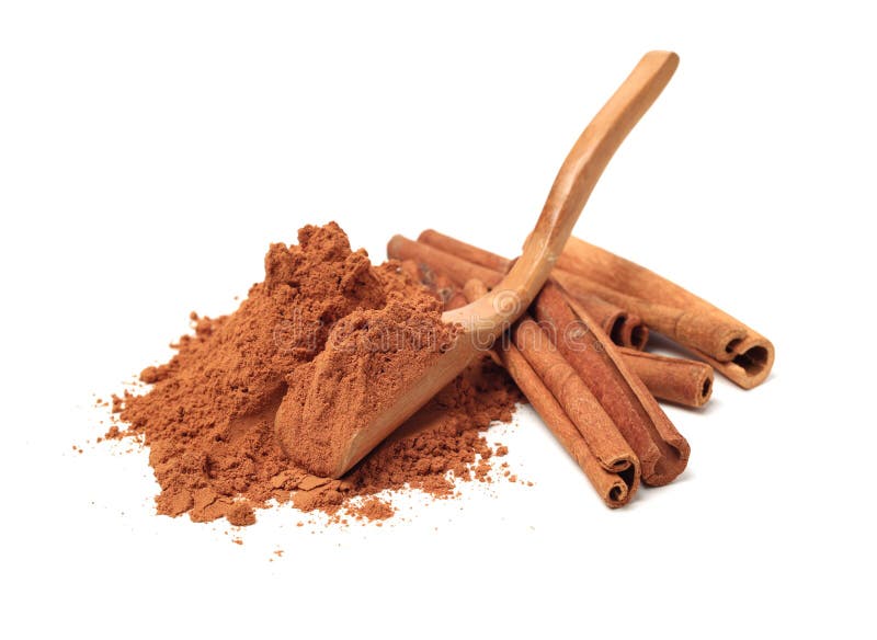 Cinnamon Sticks and Ground Cinnamon Stock Image Image of spicy, isolated 147823917