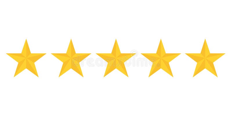 Cinque stelle dorate che valutano mostrando migliore qualità illustrazione di stock Cinque stelle dorate che valutano mostrando migliore qualità illustrazione di stock