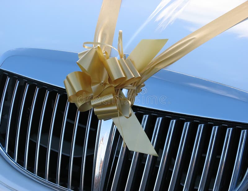 Cinta del coche de la boda foto de archivo libre de regalías Cinta del coche de la boda foto de archivo libre de regalías