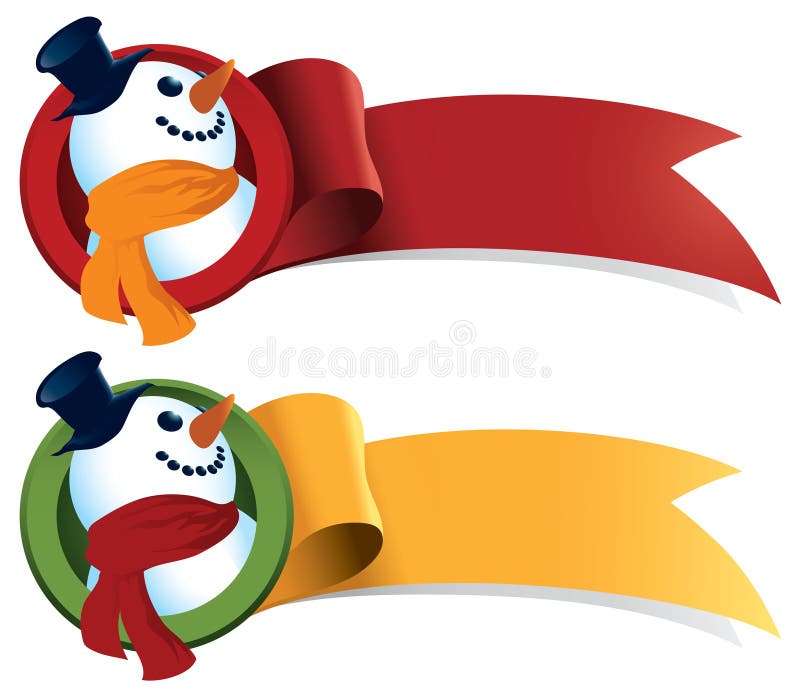 Cinta del Web de la Navidad del muñeco de nieve libre illustration Cinta del Web de la Navidad del muñeco de nieve libre illustration