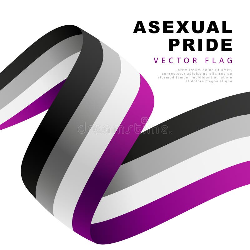 Bandera De Orgullo Asexual Un Colorido Logo De Una De Las Banderas De Lgbt Identificaci N