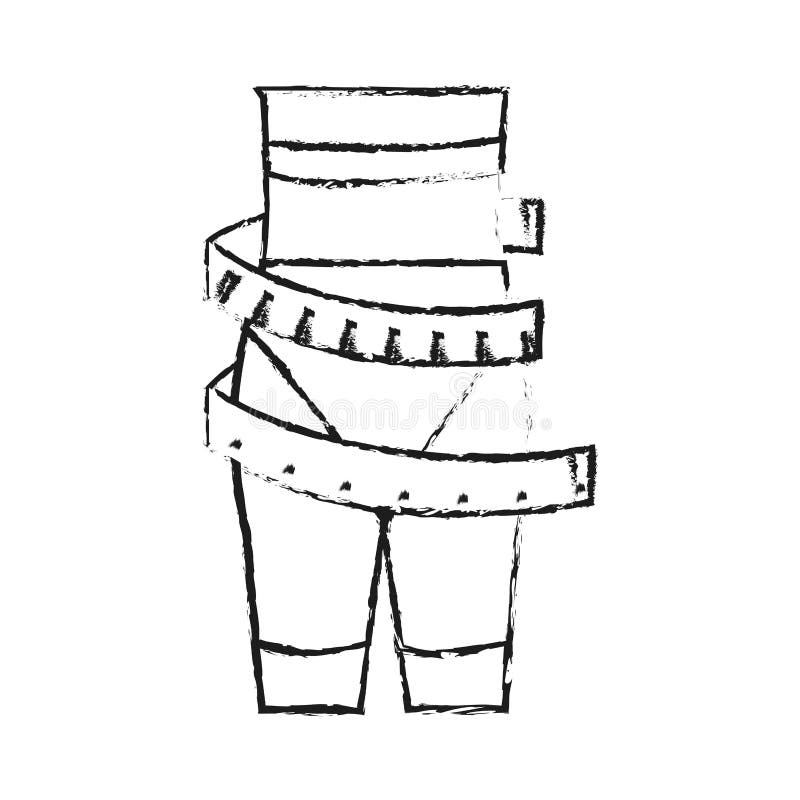 cinta métrica alrededor de la imagen fina del icono de la pérdida de peso de la cintura de la mujer stock de ilustración cinta métrica alrededor de la imagen fina del icono de la pérdida de peso de la cintura de la mujer stock de ilustración