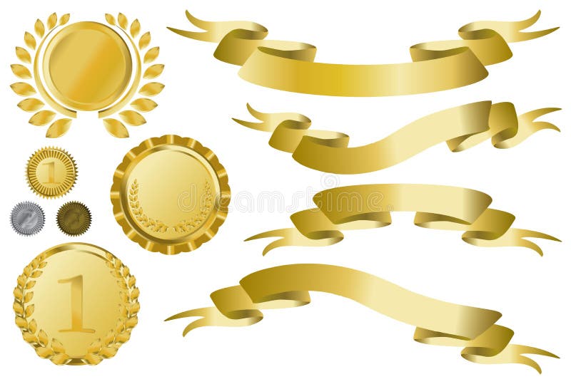 Premio De Oro De La Medalla 1 Del Primer Ganador Del Diseño Del