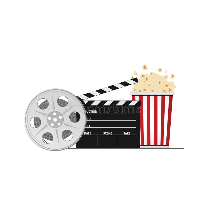 Cinéma et illustration de vecteur de substance de film illustration libre de droits Cinéma et illustration de vecteur de substance de film illustration libre de droits
