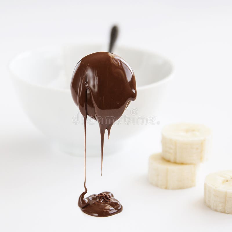 Cioccolato della banana immagini stock Cioccolato della banana immagini stock