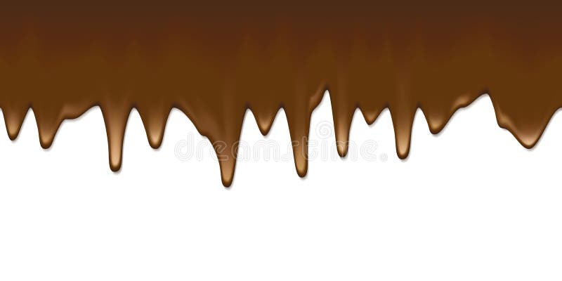 Cioccolato liquido che scorre giù illustrazione di stock Cioccolato liquido che scorre giù illustrazione di stock