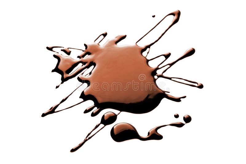 Cioccolato scuro liquido isolato