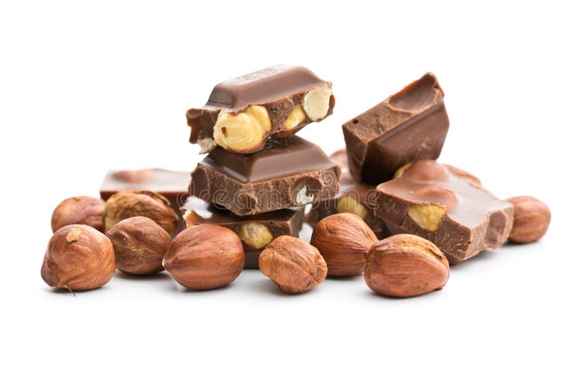 Cioccolato zuccherato con le nocciole immagine stock Cioccolato zuccherato con le nocciole immagine stock