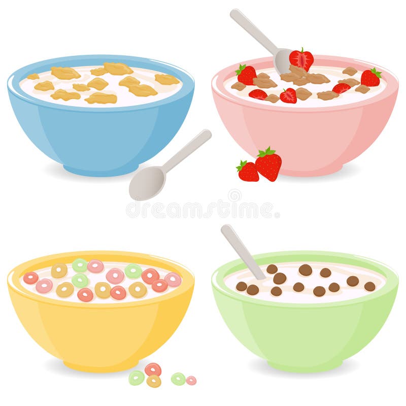 Ciotole Con Diversi Tipi Di Prodotti a Base Di Cereali Per Colazione  Immagine Stock - Immagine di drogheria, alimentazione: 185914195