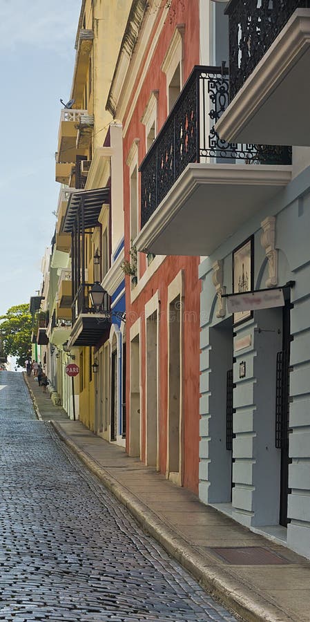 Ciottolo, vecchio San Juan, Porto Rico immagini stock libere da diritti Ciottolo, vecchio San Juan, Porto Rico immagini stock libere da diritti