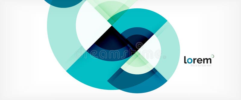 Circle abstract background, geometric modern design template vector illustration