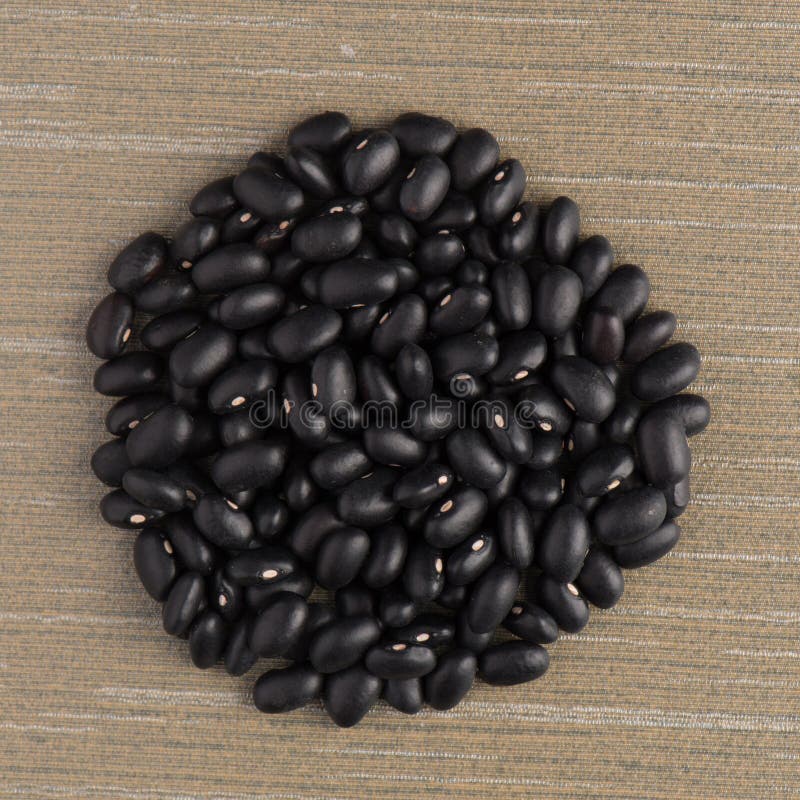 Circle of black beans stock photo. Image of uncooked 53006124