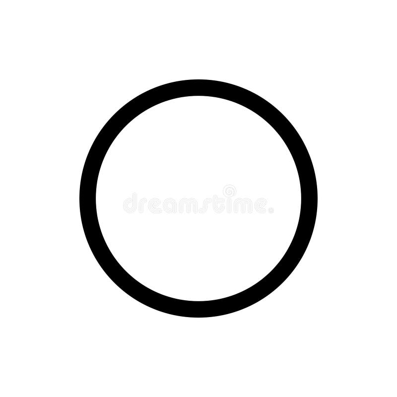 Circle black outline. stock vector. Illustration of isolated - 170218425