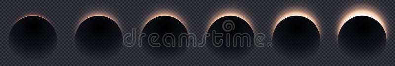 Abstracție geometrică neagră. imagine set de zori. fundal întunecat. eclipsă solară royalty free illustration