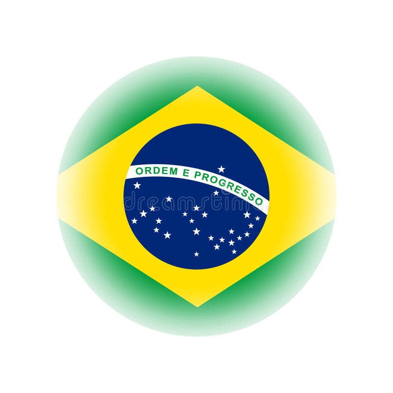 Brazil Circle Icon Flat Style Architecture Buildings ...