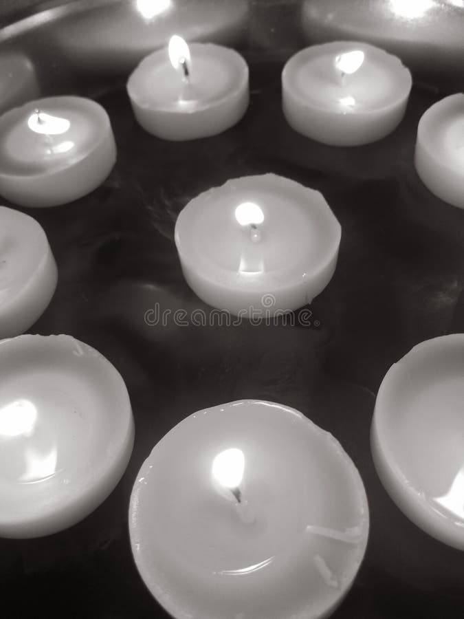 Circle of Candles royalty free stock photography