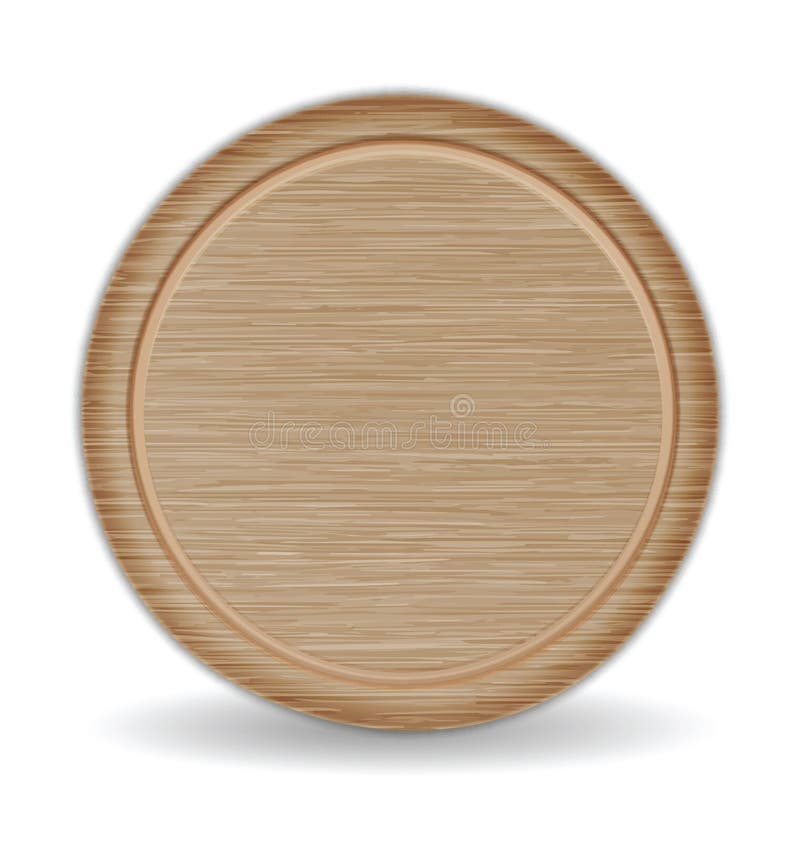 Circle Cutting board, Dark Brown Oak Wood Pizza Tray