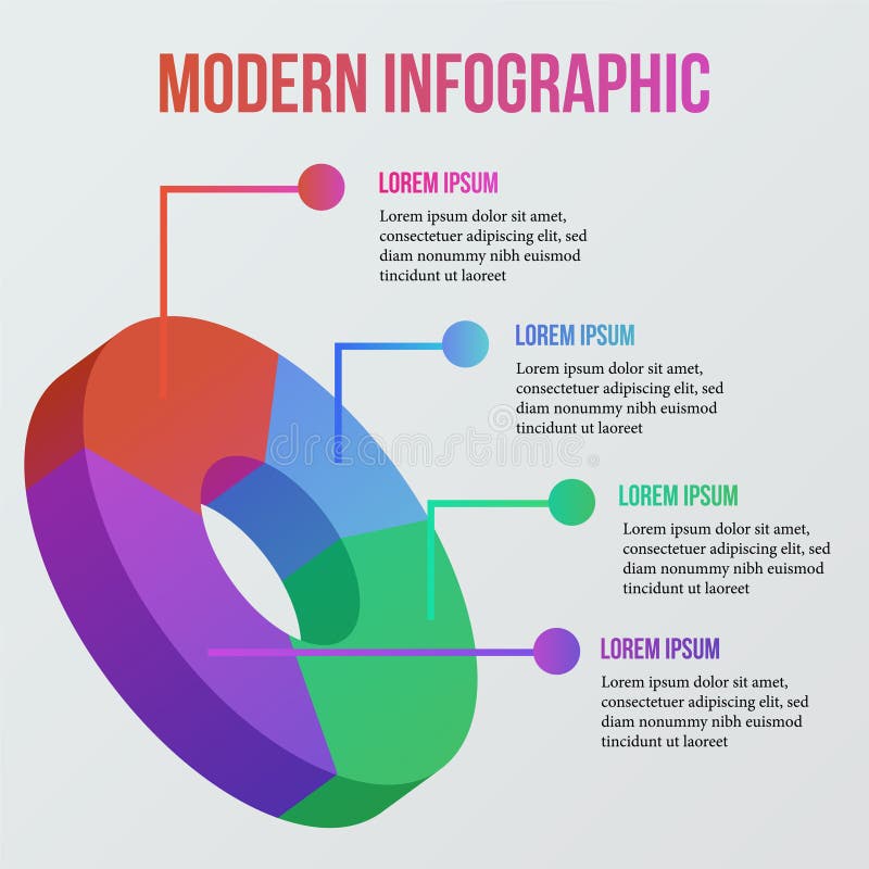 Circle diagram for visualization info graphic. vector illustration stock illustration Circle diagram for visualization info graphic. vector illustration stock illustration