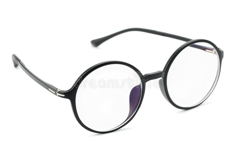 circle white glasses