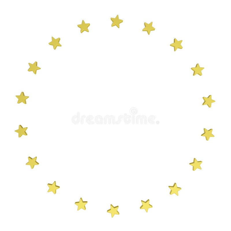 Circle of gold stars