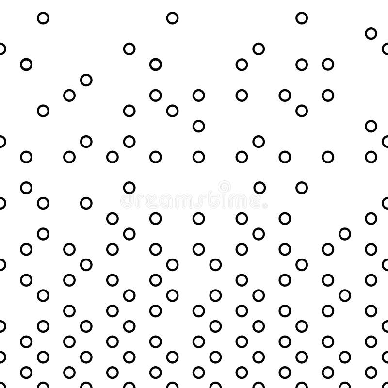 Circle Horizontal Seamless Pattern. Simple Circle Background. Circle Pattern Art. Stock Vector