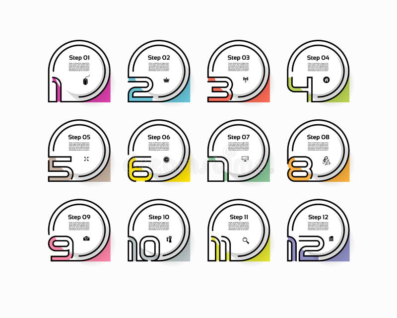 Circle infographic number options. Design vector template can be used for workflow layout, diagram, presentation, web design. Busi royalty free illustration Circle infographic number options. Design vector template can be used for workflow layout, diagram, presentation, web design. Busi royalty free illustration