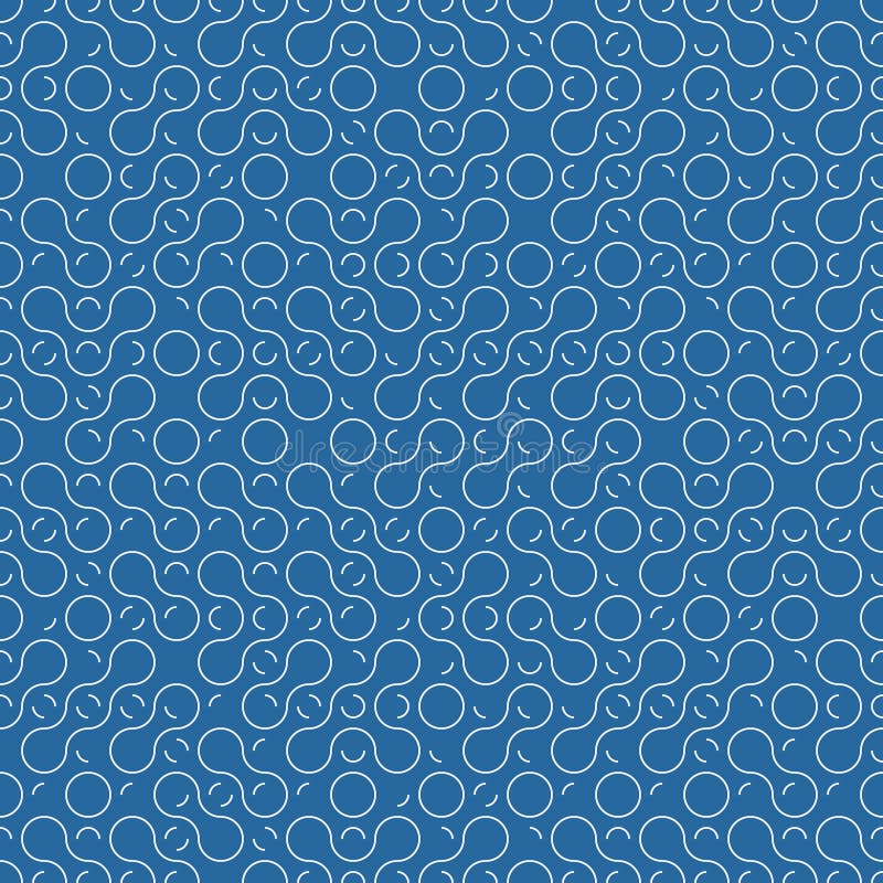 Circle line minimal geometric template. Abstract seamless pattern vector background vector illustration