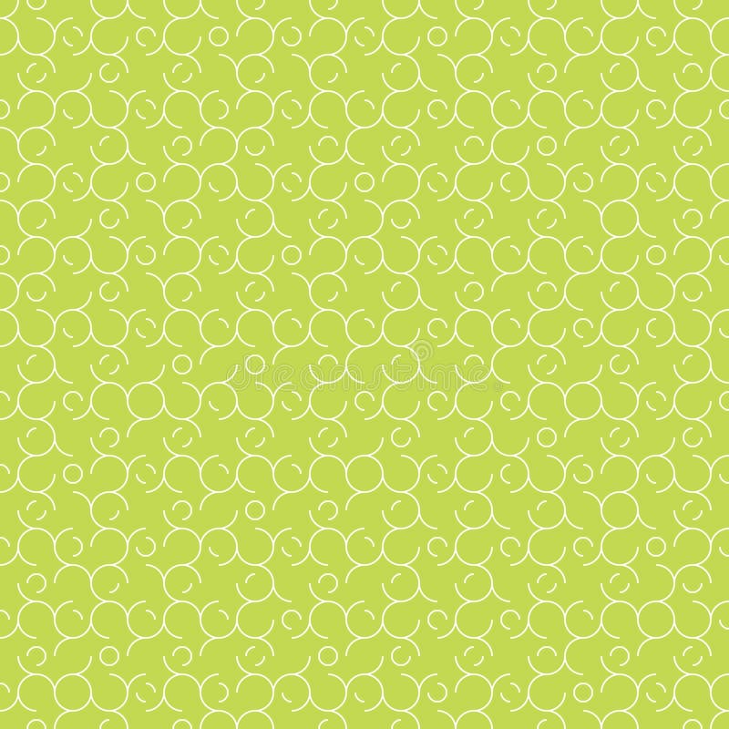 Circle line minimal geometric template. Abstract seamless pattern vector background royalty free illustration