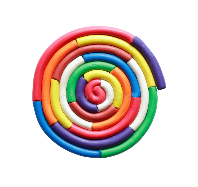 Plasticine On White stock image