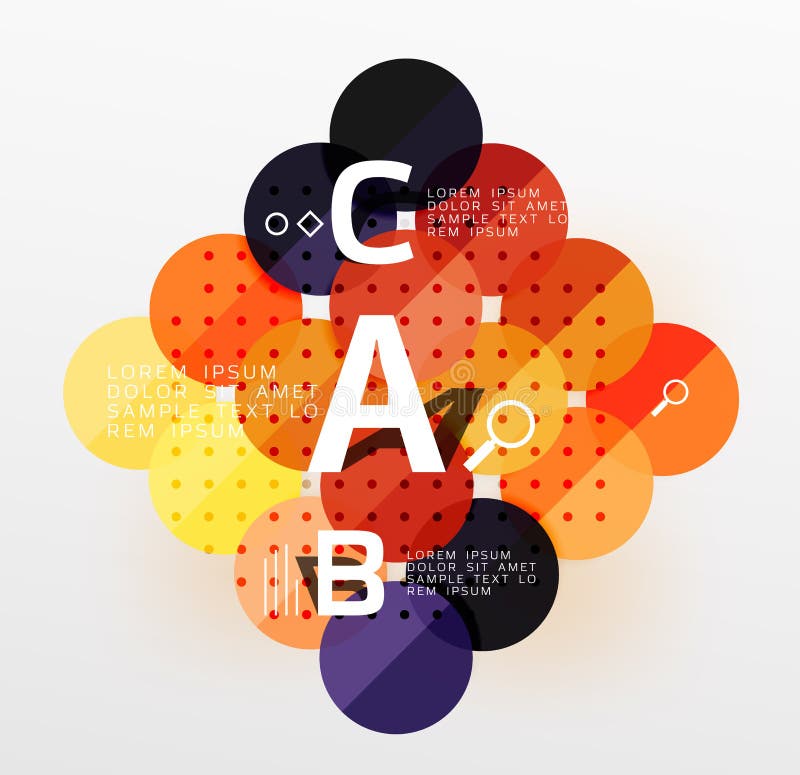 Fundal geometric modern cerc royalty free illustration