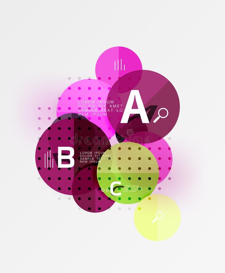 Fundal geometric modern cerc stock illustration