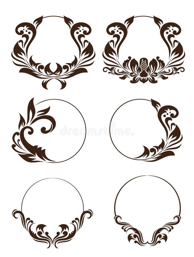 Circle Ornament Set stock vector. Illustration of vector 30552791