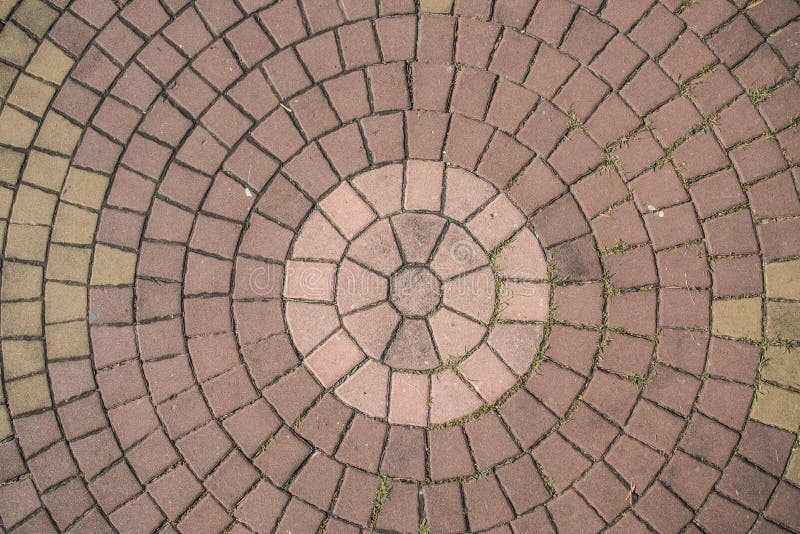 Circle Paving Stones Texture Path Way Stock Image Image of avenue