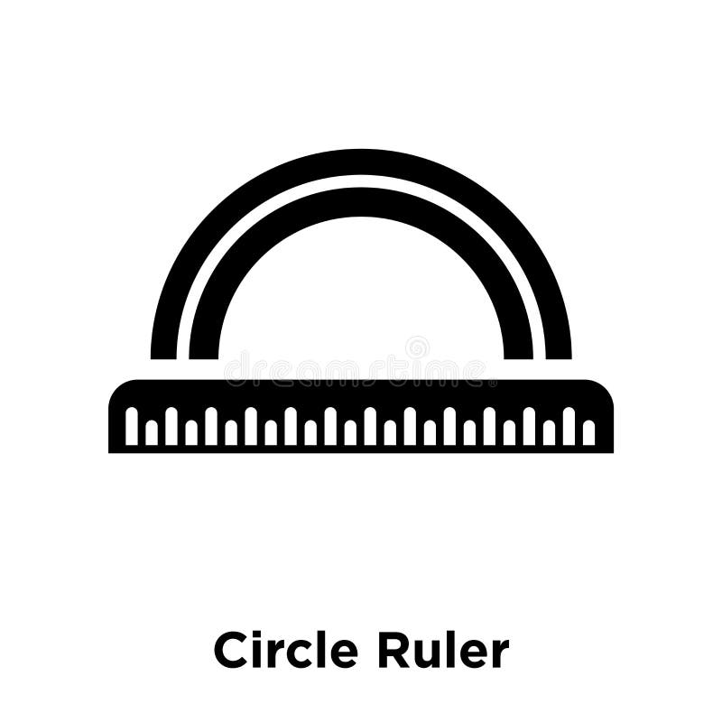 Ruler in circle icon Royalty Free Vector Image