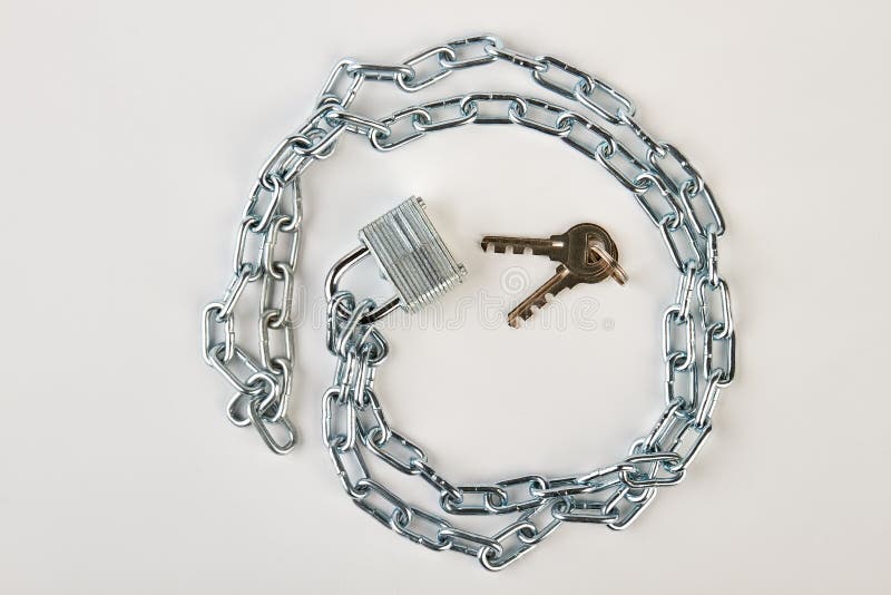 Circle shape from chrome chain. royalty free stock photo Circle shape from chrome chain. royalty free stock photo